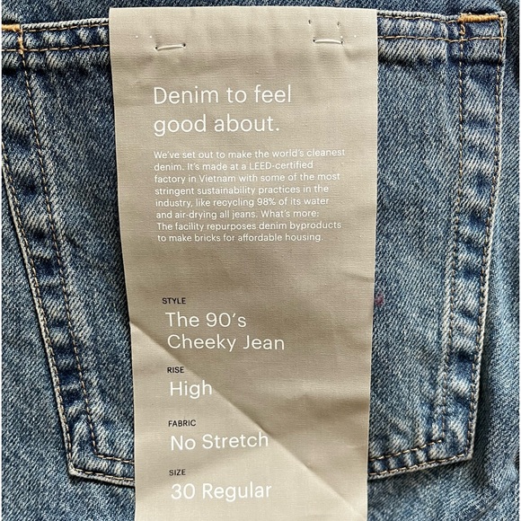 NWT Everlane Jeans - Picture 4 of 6